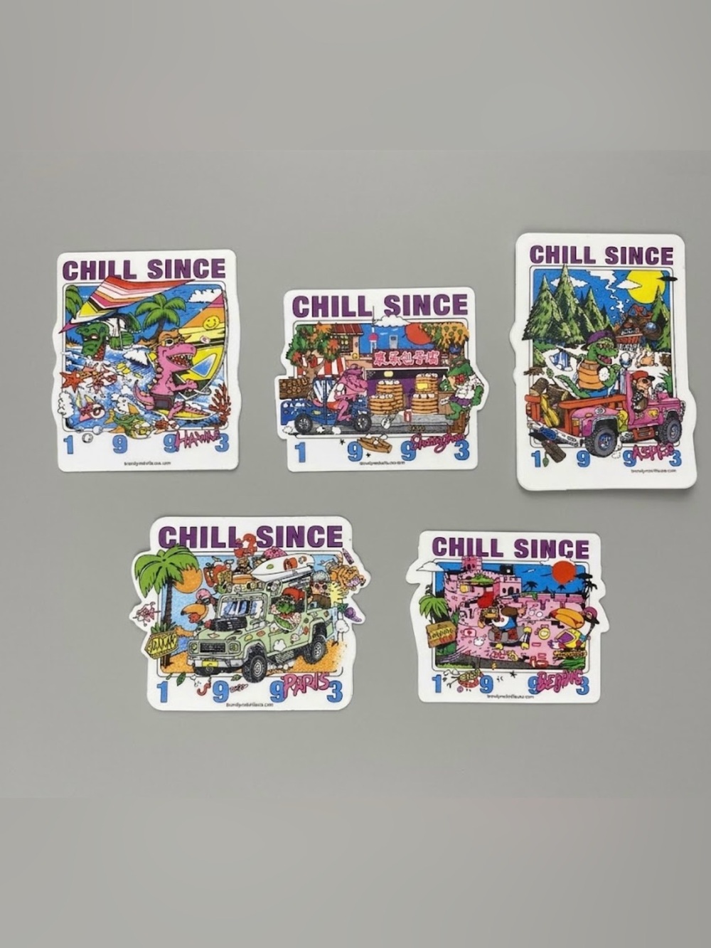 BRANDY MELVILLE CHILL SINCE STICKERS